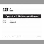 CAT DP80, DP90 Forklift Lift Truck Service Manual - Image 2