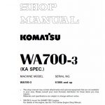Komatsu WA700-3 Wheel Loader Service Manual - Image 2