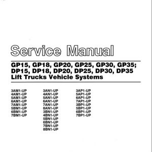 CAT DP15, DP18, DP20, DP25, DP30, DP35 Forklift Lift Truck Service Manual - Image 3