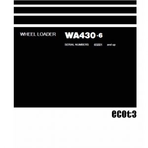 Komatsu WA430-6, WA430-6E0 Wheel Loader Service Manual - Image 1