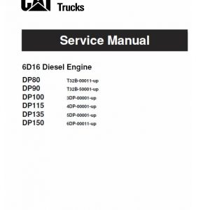 CAT DP80, DP90 Forklift Lift Truck Service Manual - Image 3