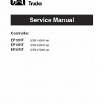 CAT EP16NT, EP18NT, EP20NT Forklift Lift Truck Service Manual - Image 3