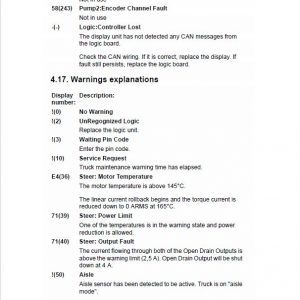 CAT NR14N, NR16N, NR20NH, NR25NH Reach Truck Service Manual - Image 4