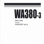 Komatsu WA380-3 Wheel Loader Service Manual - Image 4