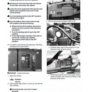 Komatsu WA500-7 Wheel Loader Service Manual - Image 5