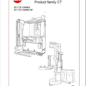 BT CTX 1300SEi, CTX 1300SEi-SF Forklift Truck Service Manual