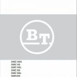 BT SWE140S, SWE145, SWE145L, SWE160, SWE160L, SWE200, SWE200L Manual