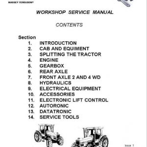 Massey Ferguson 3050, 3060, 3065, 3070, 3080 Tractor Service Manual