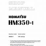 Komatsu HM350-1 Dump Truck Service Manual