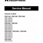 Mitsubishi FBC15K, FBC18K, FBC18KL Forklift Lift Truck Service Manual