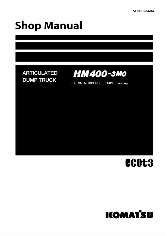 Komatsu HM400-3M0 Dump Truck Service Manual