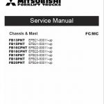 Mitsubishi FB18PNT, FB18CPNT, FB20PNT Forklift Service Manual
