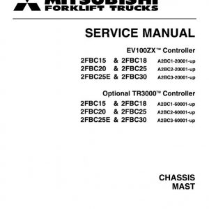 Mitsubishi 2FBC15, 2FBC18, 2FBC20 Forklift Service Manual