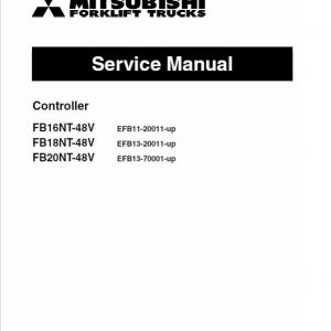 Mitsubishi FB16NT, FB18NT, FB20NT Forklift Lift Truck Service Manual