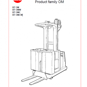 BT OM, OMW, OMC, OMCW Pallet Truck Service Manual