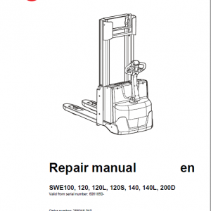 BT SWE100, SWE120, SWE120L, SWE120S, SWE140, SWE140L, SWE200D Service Manual