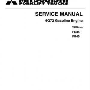 Mitsubishi FG35, FG40 Forklift Lift Truck Service Manual - Image 2