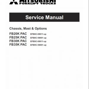 Mitsubishi FB20K PAC, FB25K PAC, FB30K PAC, FB35K PAC Forklift Manual