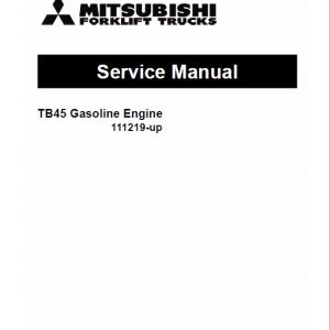 Mitsubishi FD40N, FD45N, FD50CN, FD50N, FD55N Forklift Service Manual - Image 4