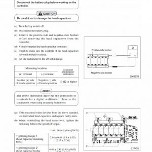 Mitsubishi FB16K, FB18K, FB20KC Forklift Lift Truck Service Manual - Image 3