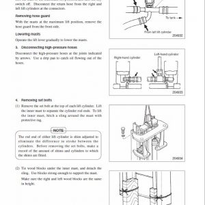 Mitsubishi FB16K, FB18K, FB20KC Forklift Lift Truck Service Manual - Image 5