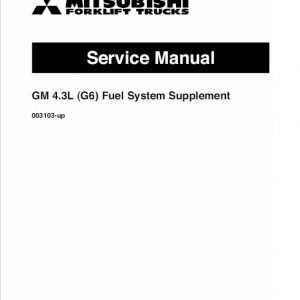 Mitsubishi FGC35K, FGC40K, FGC40K STC Forklift Service Manual - Image 4