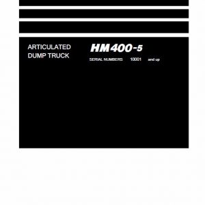 Komatsu HM400-5 Dump Truck Service Manual