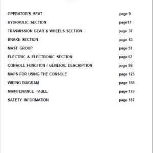 BT CBE 1.8T, CBE 1.8TL, CBE 2.0T E Series Forklift Service Manual - Image 2