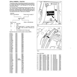 Massey Ferguson MF 355, MF 360, MF 362, MF 365 Tractor Service Manual - Image 2