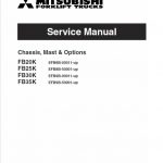Mitsubishi FB20K, FB25K Forklift Lift Truck Service Manual - Image 2