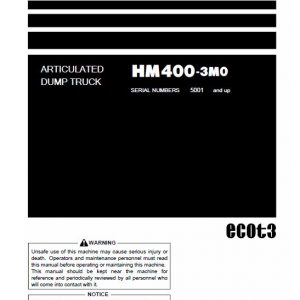 Komatsu HM400-3M0 Dump Truck Service Manual - Image 2