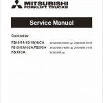 Mitsubishi FB15CA, FB15HCA, FB18CA, FB18HCA Forklift Service Manual - Image 2