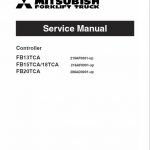 Mitsubishi FB13TCA, FB15TCA, FB18TCA, FB20TCA Forklift Service Manual - Image 2