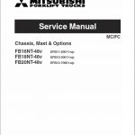 Mitsubishi FB16NT, FB18NT, FB20NT Forklift Lift Truck Service Manual - Image 2