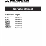 Mitsubishi FD100, FD115, FD135, FD150A Forklift Service Manual - Image 2