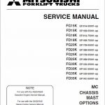 Mitsubishi FD15K, FD18K, FD20K, FD25K, FD30K, FD35K Forklift Service Manual