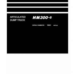 Komatsu HM300-5 Dump Truck Service Manual - Image 3