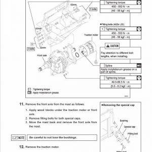 Mitsubishi FB10CA, FB10HCA, FB14CA, FB14HCA Forklift Service Manual - Image 3