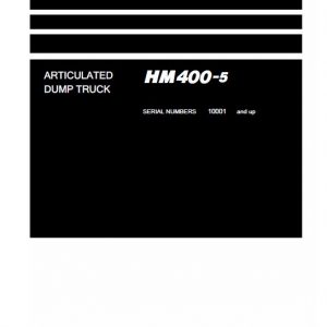 Komatsu HM400-5 Dump Truck Service Manual - Image 3