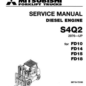 Mitsubishi FG10, FG14, FG15, FG18 Forklift Service Manual - Image 3