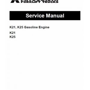 Mitsubishi FD20HS, FD25HS, FD30HS Forklift Lift Truck Service Manual - Image 3