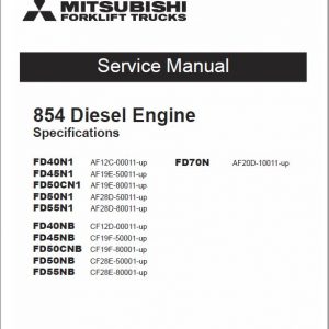 Mitsubishi FD40NB, FD45NB, FB50CNB, FD50NB, FD55NB Forklift Service Manual - Image 3