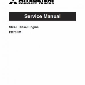 Mitsubishi FD70NM Forklift Lift Truck Service Manual - Image 3