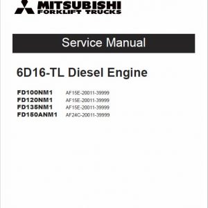 Mitsubishi FD100NM1, FD120NM1, FD135NM1, FD150ANM1 Forklift  Service Manual - Image 3