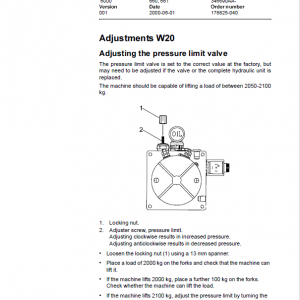 BT W18, W20 Pallet Truck Service Manual - Image 4