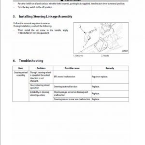 Mitsubishi FB18PNT, FB18CPNT, FB20PNT Forklift Service Manual - Image 4