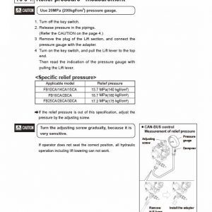 Mitsubishi FB10CA, FB10HCA, FB14CA, FB14HCA Forklift Service Manual - Image 4