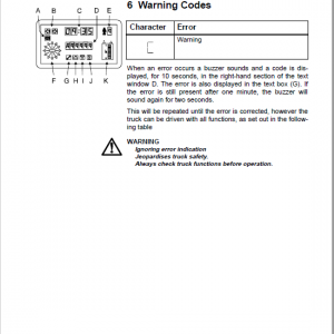 BT RR N, RR B, RR E, RR M Series Forklift Truck Service Manual - Image 5