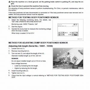 Komatsu HM400-5 Dump Truck Service Manual - Image 4