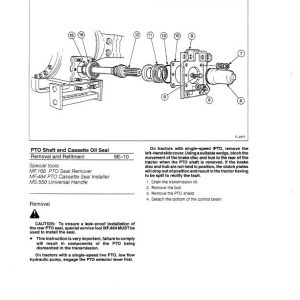 Massey Ferguson MF 340, MF 342, MF 350, MF 352 Tractor Service Manual - Image 5